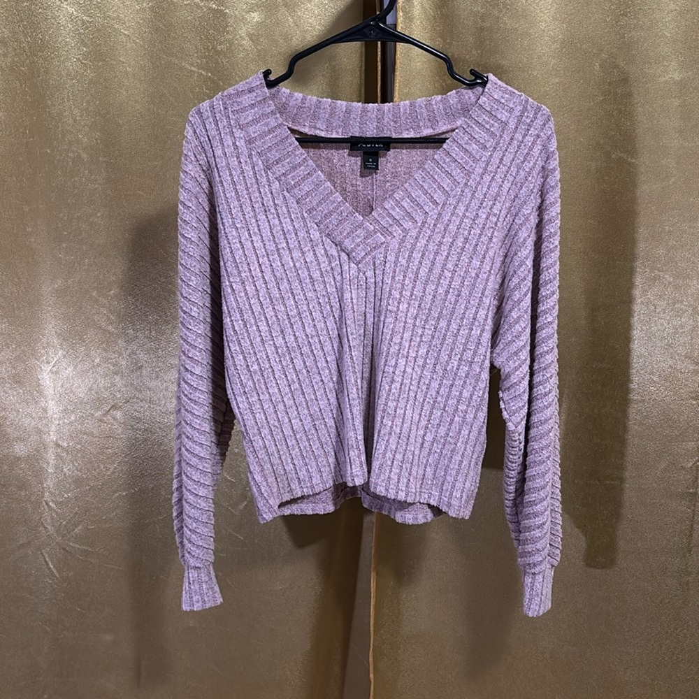 A.Byer purple crop sweater